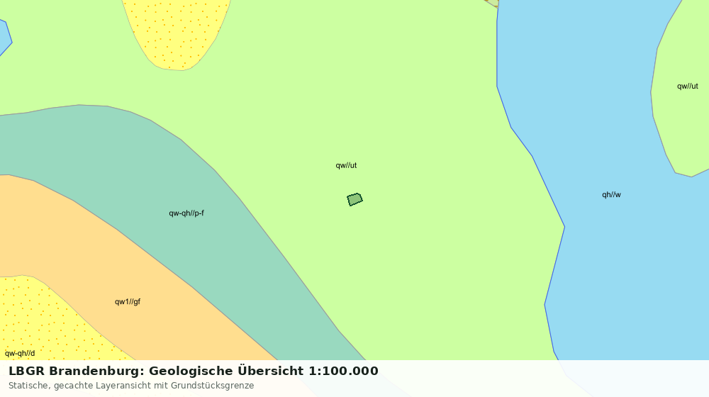 Statische Kartenansicht: LBGR Brandenburg: Geologische Übersicht 1:100.000