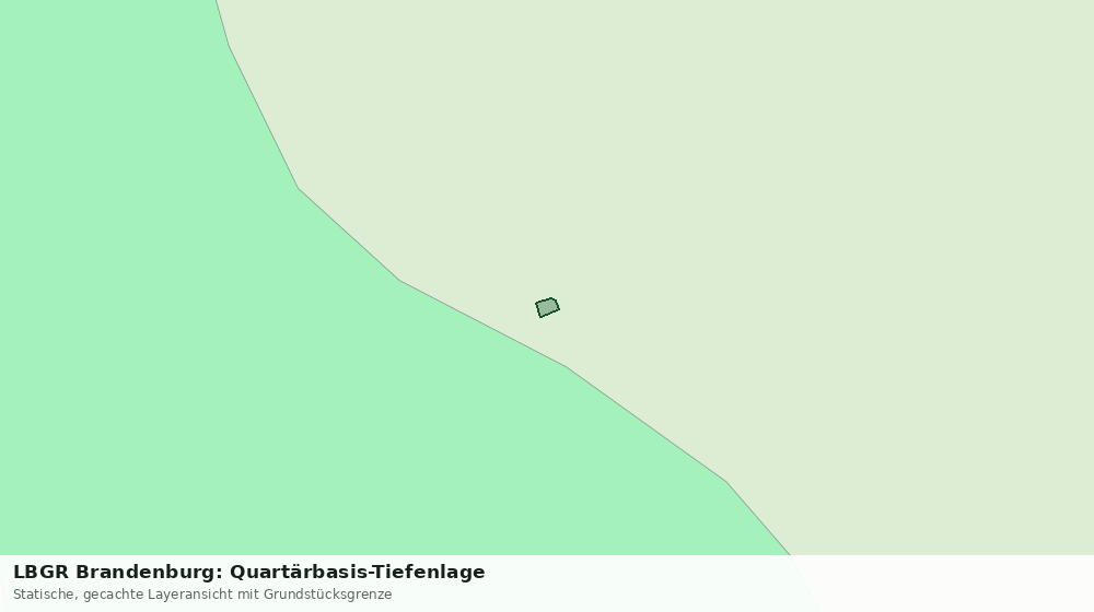 Statische Kartenansicht: LBGR Brandenburg: Quartärbasis-Tiefenlage