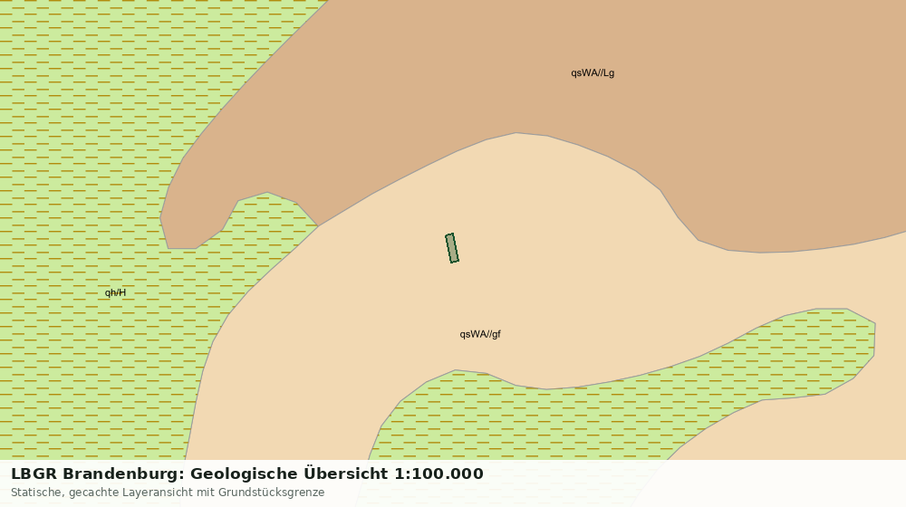 Statische Kartenansicht: LBGR Brandenburg: Geologische Übersicht 1:100.000
