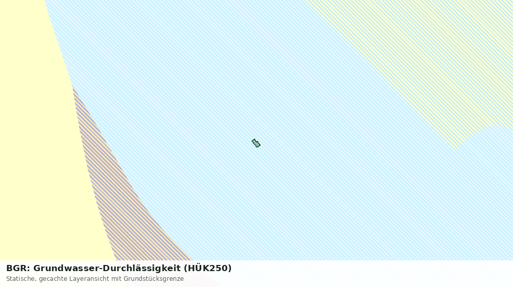Statische Kartenansicht: BGR: Grundwasser-Durchlässigkeit (HÜK250)