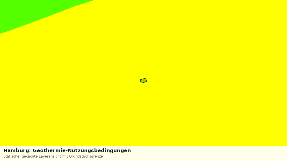 Statische Kartenansicht: Hamburg: Geothermie-Nutzungsbedingungen