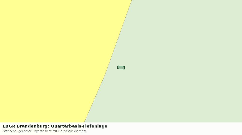 Statische Kartenansicht: LBGR Brandenburg: Quartärbasis-Tiefenlage