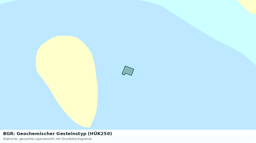Statische Kartenansicht: BGR: Geochemischer Gesteinstyp (HÜK250)