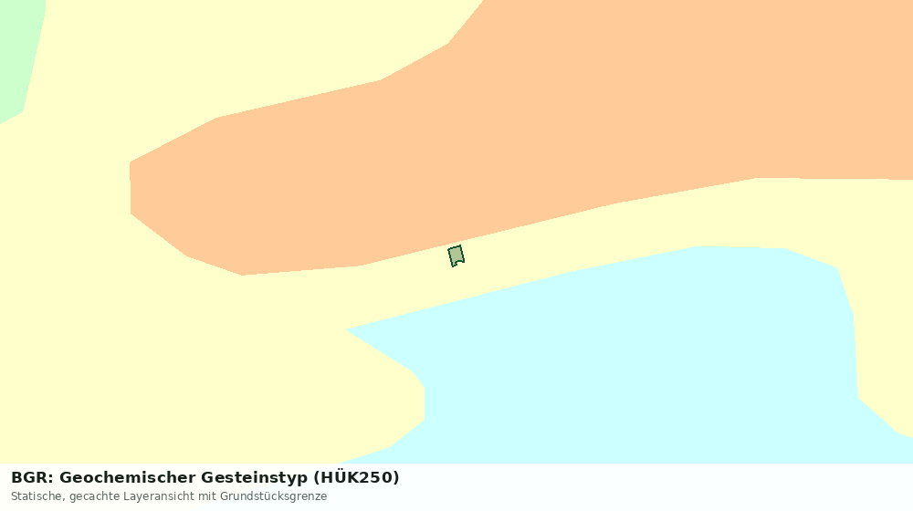 Statische Kartenansicht: BGR: Geochemischer Gesteinstyp (HÜK250)