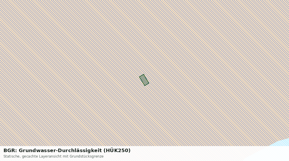 Statische Kartenansicht: BGR: Grundwasser-Durchlässigkeit (HÜK250)