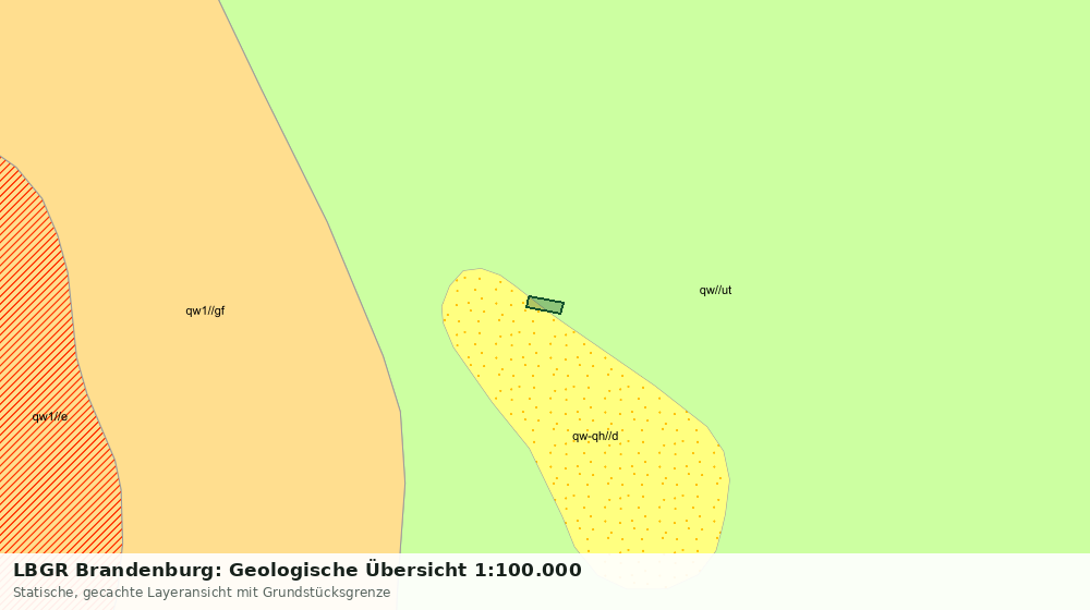 Statische Kartenansicht: LBGR Brandenburg: Geologische Übersicht 1:100.000