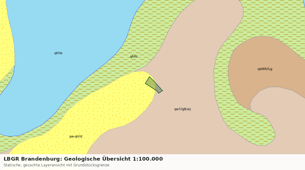 Statische Kartenansicht: LBGR Brandenburg: Geologische Übersicht 1:100.000