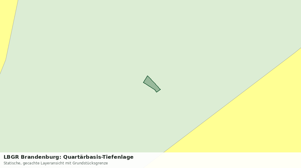 Statische Kartenansicht: LBGR Brandenburg: Quartärbasis-Tiefenlage
