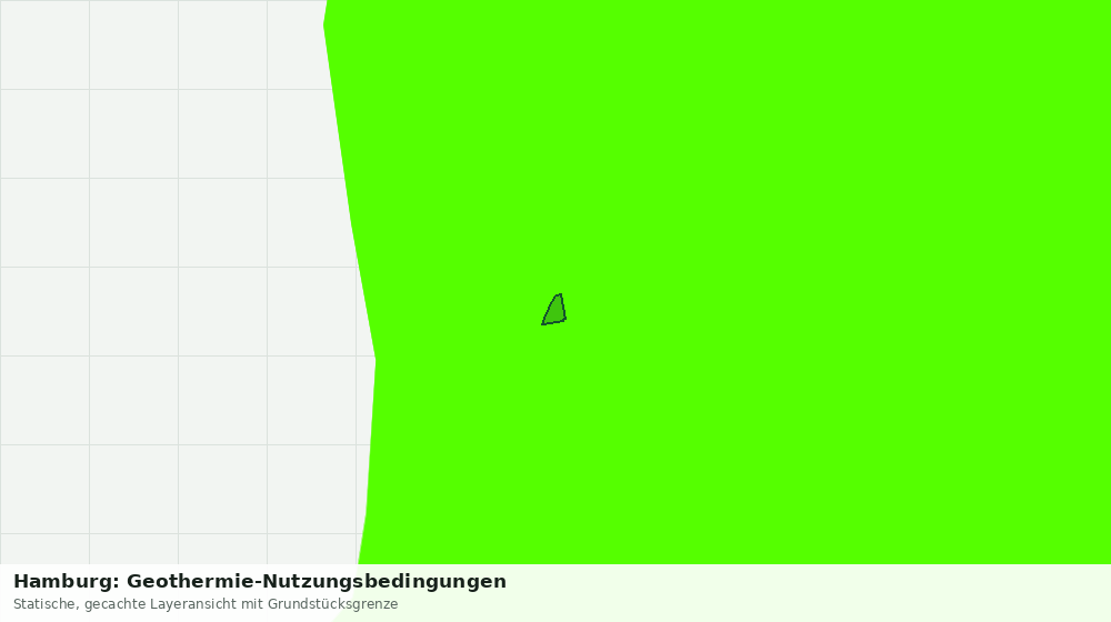 Statische Kartenansicht: Hamburg: Geothermie-Nutzungsbedingungen