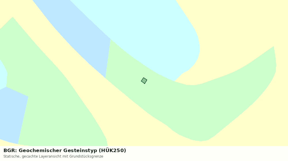 Statische Kartenansicht: BGR: Geochemischer Gesteinstyp (HÜK250)
