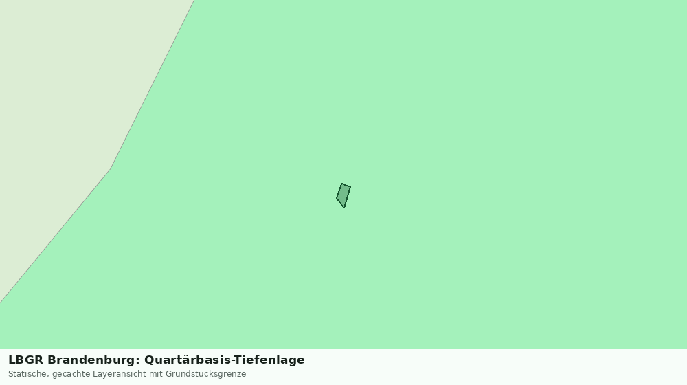 Statische Kartenansicht: LBGR Brandenburg: Quartärbasis-Tiefenlage