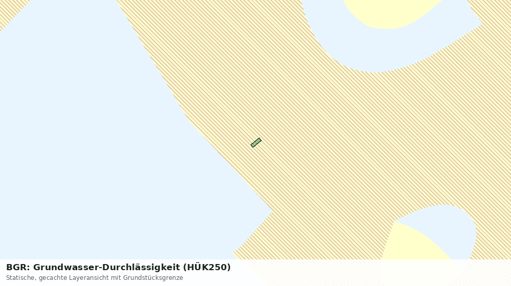 Statische Kartenansicht: BGR: Grundwasser-Durchlässigkeit (HÜK250)