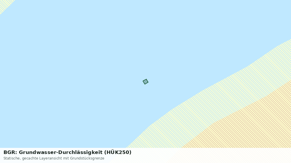 Statische Kartenansicht: BGR: Grundwasser-Durchlässigkeit (HÜK250)