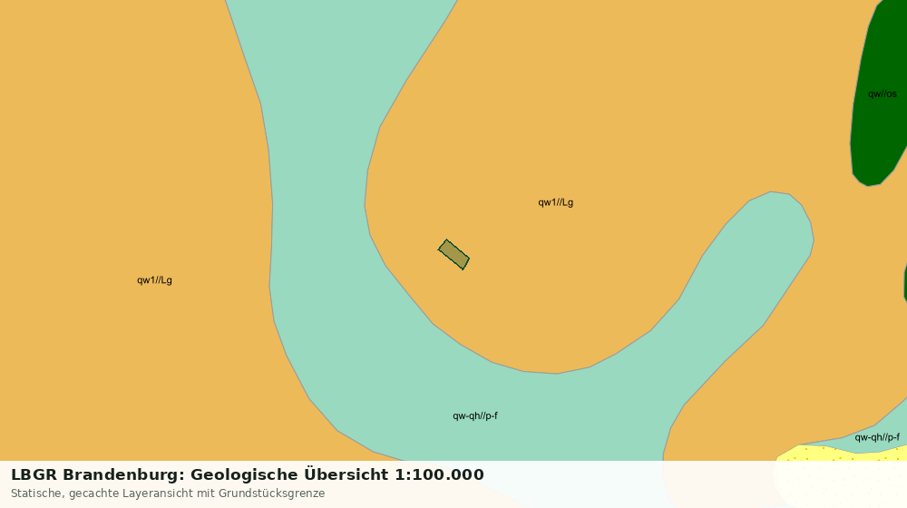 Statische Kartenansicht: LBGR Brandenburg: Geologische Übersicht 1:100.000