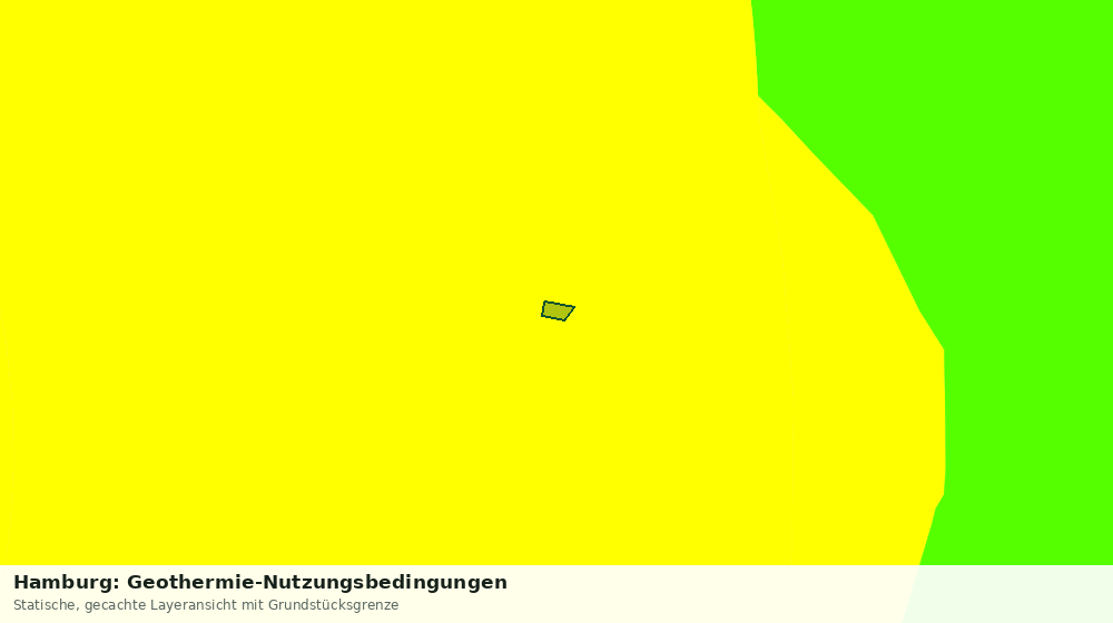 Statische Kartenansicht: Hamburg: Geothermie-Nutzungsbedingungen