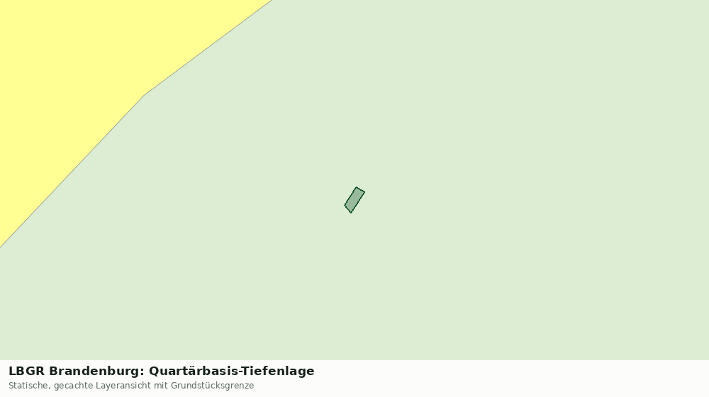 Statische Kartenansicht: LBGR Brandenburg: Quartärbasis-Tiefenlage