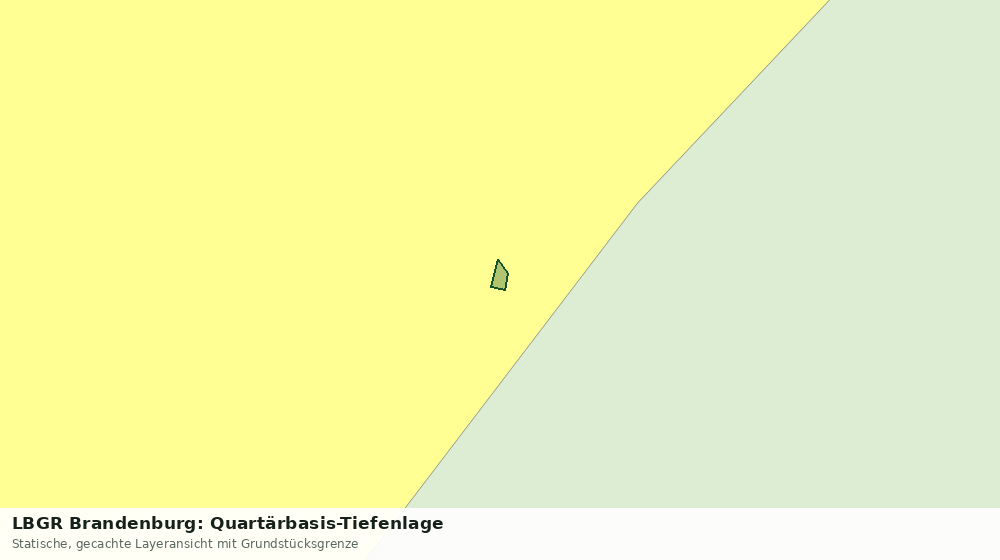 Statische Kartenansicht: LBGR Brandenburg: Quartärbasis-Tiefenlage