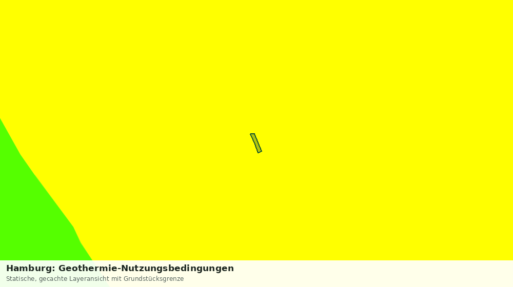 Statische Kartenansicht: Hamburg: Geothermie-Nutzungsbedingungen