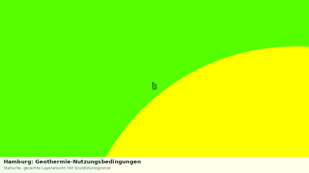 Statische Kartenansicht: Hamburg: Geothermie-Nutzungsbedingungen