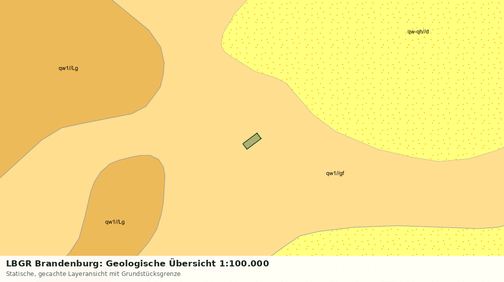Statische Kartenansicht: LBGR Brandenburg: Geologische Übersicht 1:100.000