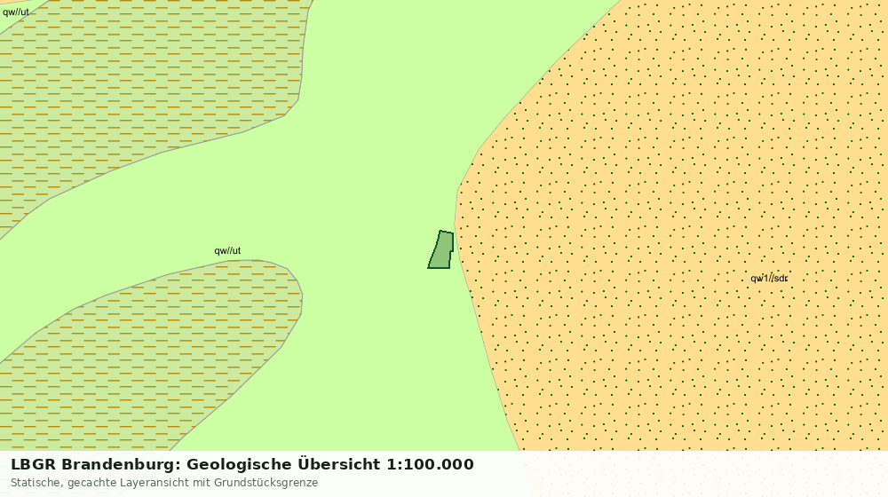Statische Kartenansicht: LBGR Brandenburg: Geologische Übersicht 1:100.000