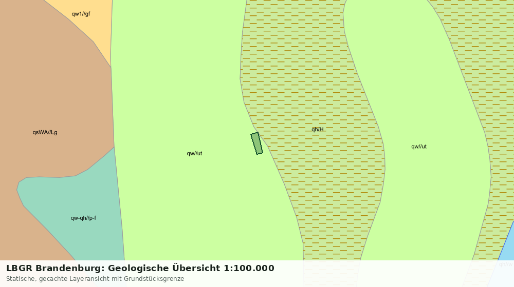 Statische Kartenansicht: LBGR Brandenburg: Geologische Übersicht 1:100.000
