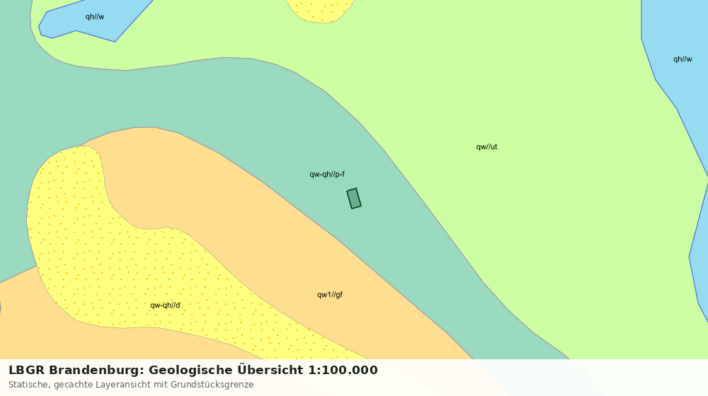 Statische Kartenansicht: LBGR Brandenburg: Geologische Übersicht 1:100.000
