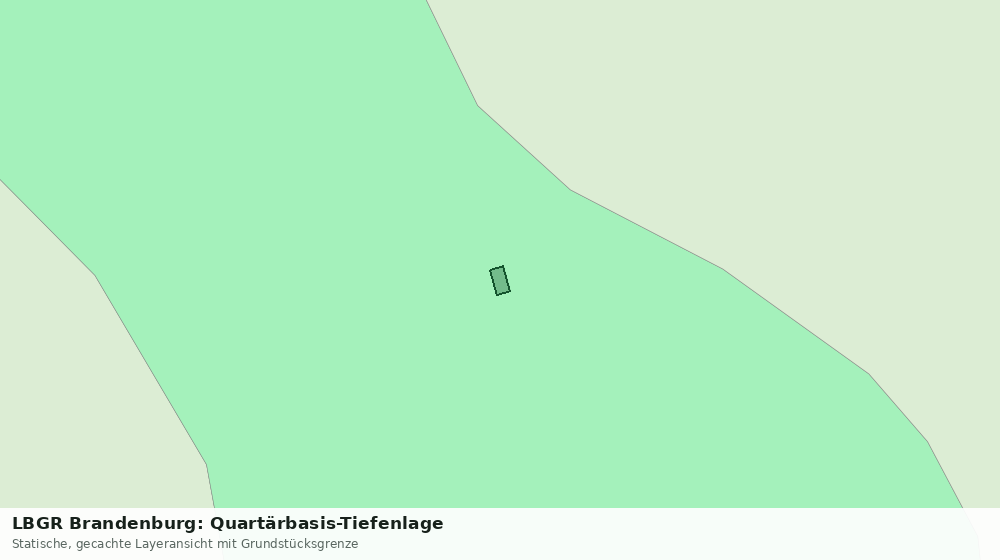 Statische Kartenansicht: LBGR Brandenburg: Quartärbasis-Tiefenlage