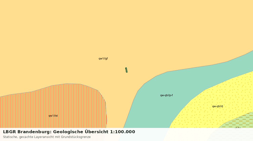 Statische Kartenansicht: LBGR Brandenburg: Geologische Übersicht 1:100.000