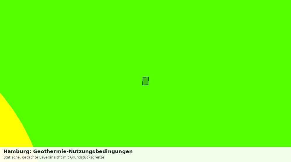 Statische Kartenansicht: Hamburg: Geothermie-Nutzungsbedingungen
