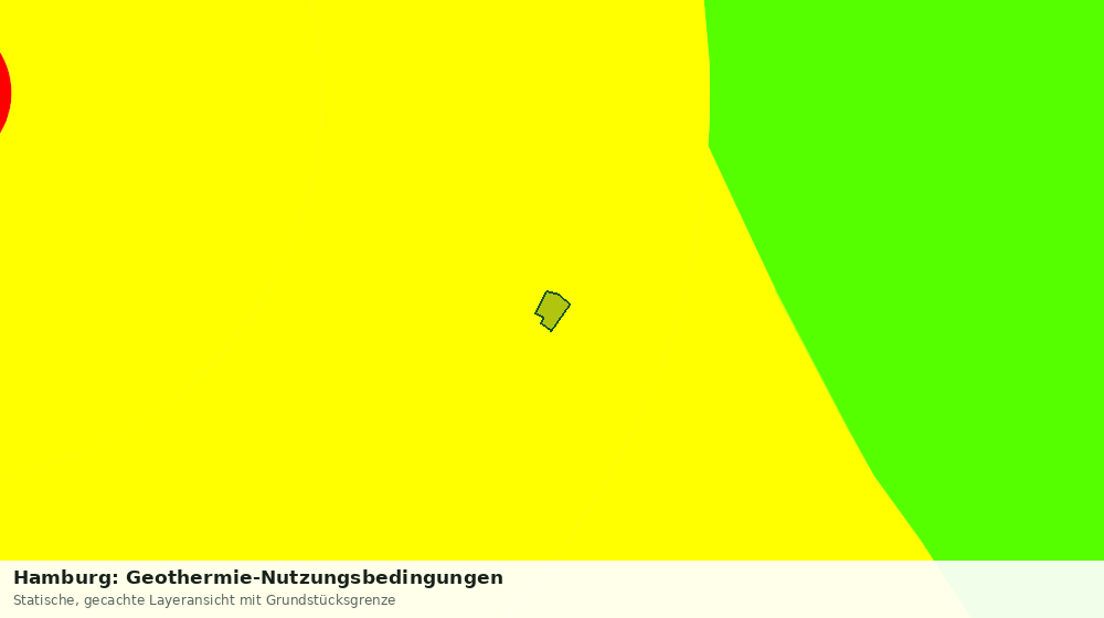 Statische Kartenansicht: Hamburg: Geothermie-Nutzungsbedingungen