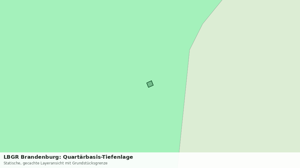 Statische Kartenansicht: LBGR Brandenburg: Quartärbasis-Tiefenlage