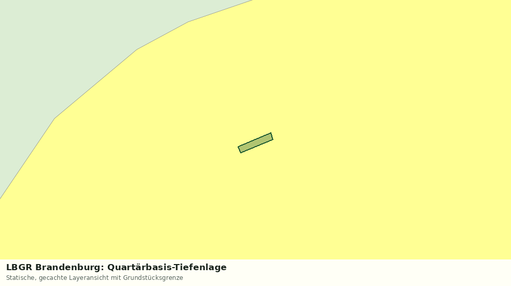Statische Kartenansicht: LBGR Brandenburg: Quartärbasis-Tiefenlage