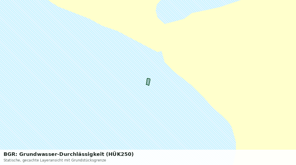Statische Kartenansicht: BGR: Grundwasser-Durchlässigkeit (HÜK250)