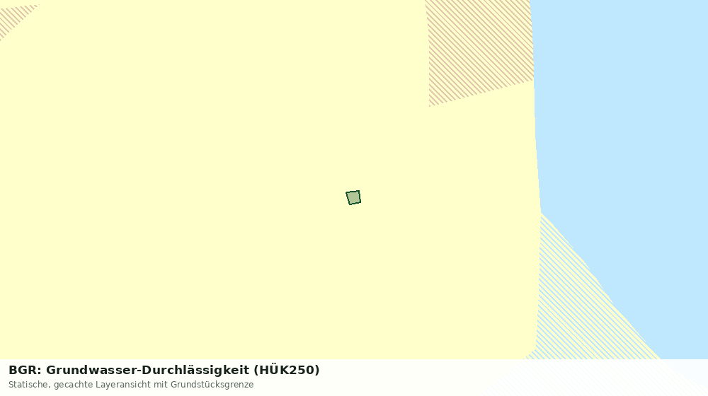 Statische Kartenansicht: BGR: Grundwasser-Durchlässigkeit (HÜK250)