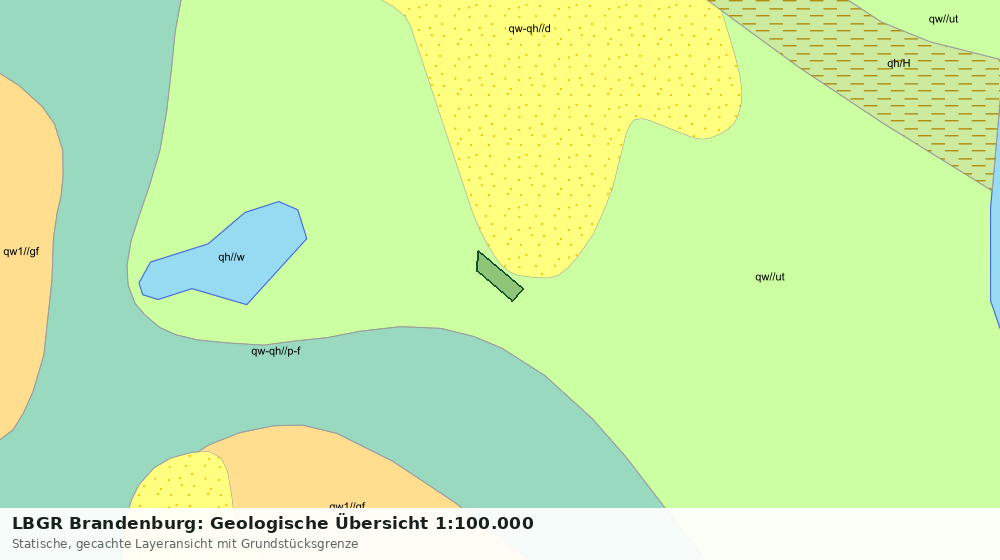 Statische Kartenansicht: LBGR Brandenburg: Geologische Übersicht 1:100.000