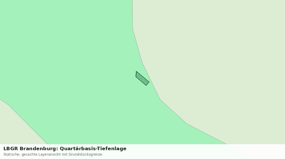 Statische Kartenansicht: LBGR Brandenburg: Quartärbasis-Tiefenlage