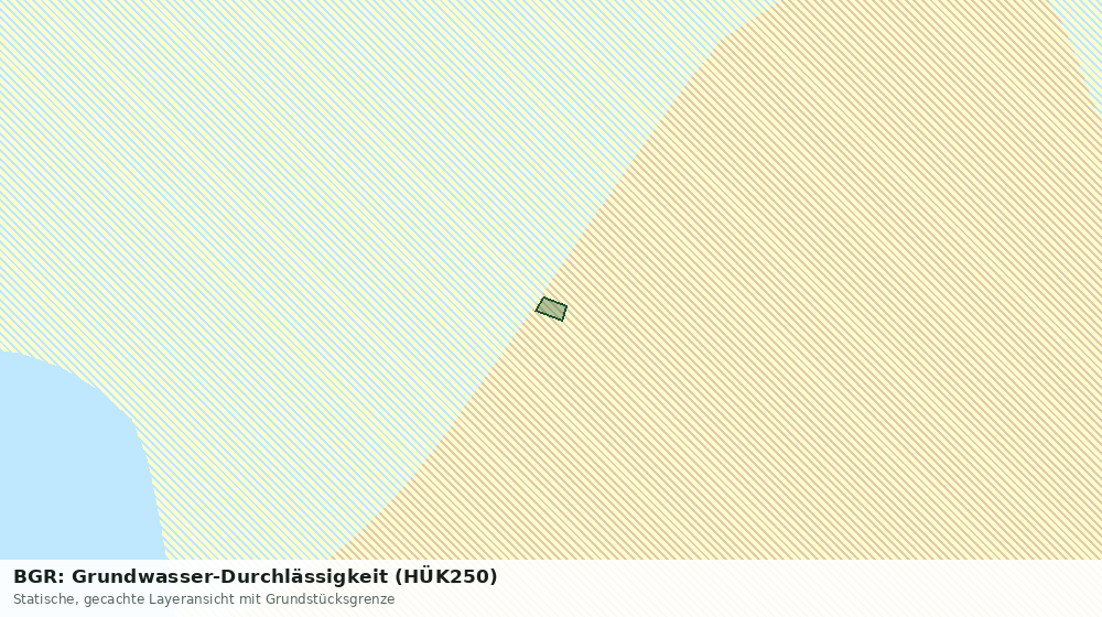 Statische Kartenansicht: BGR: Grundwasser-Durchlässigkeit (HÜK250)