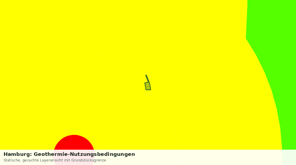 Statische Kartenansicht: Hamburg: Geothermie-Nutzungsbedingungen