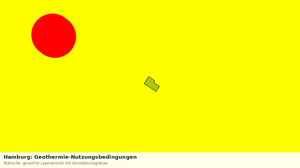 Statische Kartenansicht: Hamburg: Geothermie-Nutzungsbedingungen
