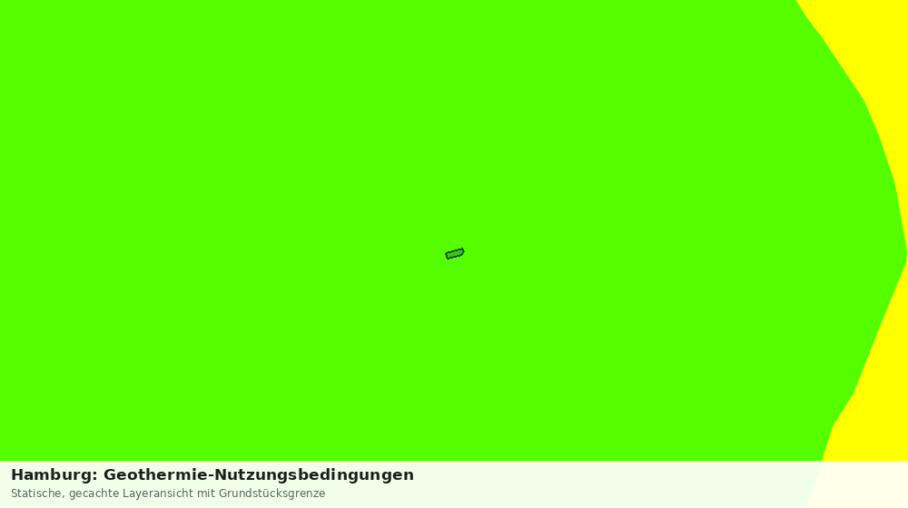 Statische Kartenansicht: Hamburg: Geothermie-Nutzungsbedingungen