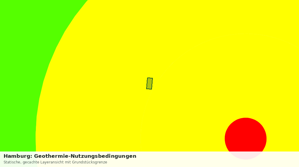 Statische Kartenansicht: Hamburg: Geothermie-Nutzungsbedingungen