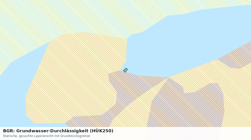 Statische Kartenansicht: BGR: Grundwasser-Durchlässigkeit (HÜK250)