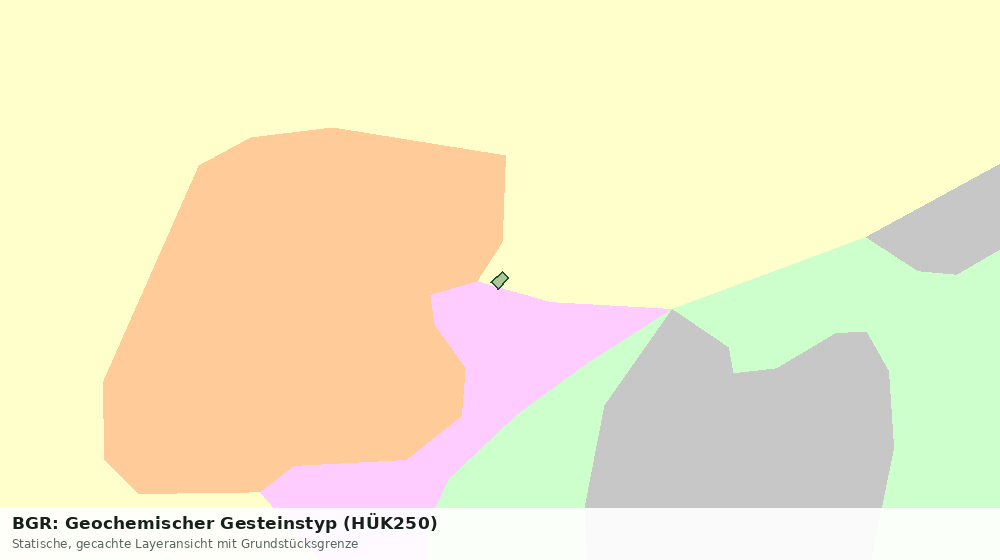 Statische Kartenansicht: BGR: Geochemischer Gesteinstyp (HÜK250)