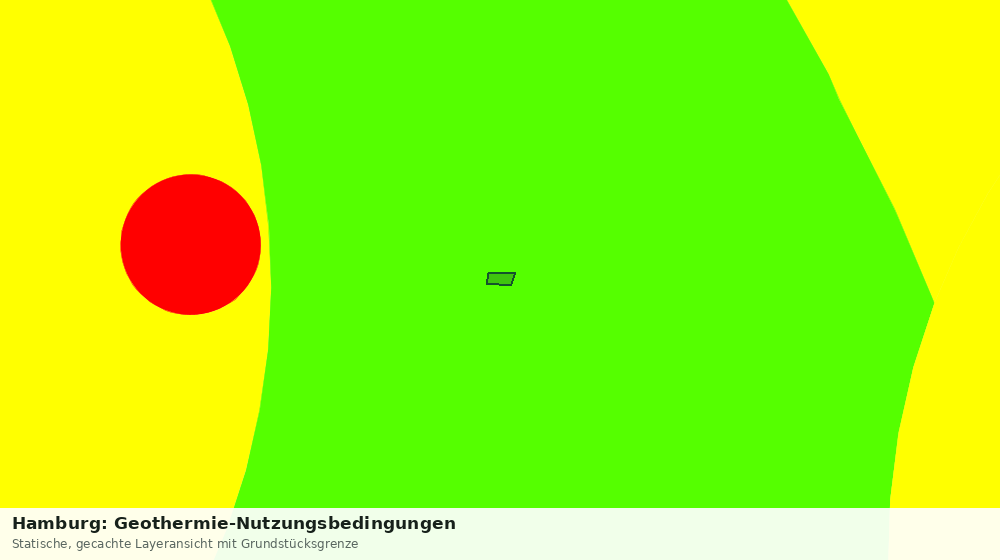 Statische Kartenansicht: Hamburg: Geothermie-Nutzungsbedingungen