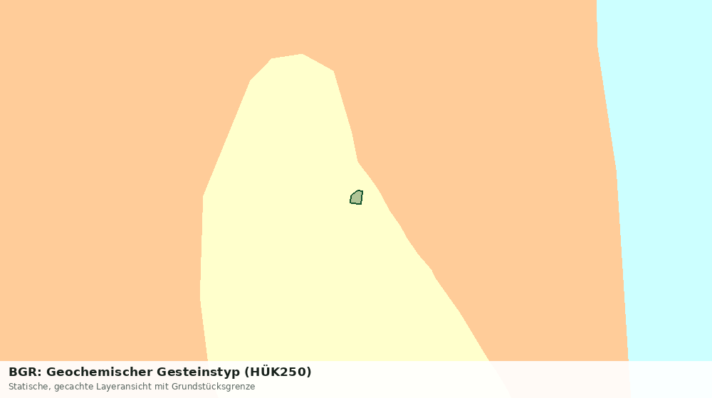 Statische Kartenansicht: BGR: Geochemischer Gesteinstyp (HÜK250)