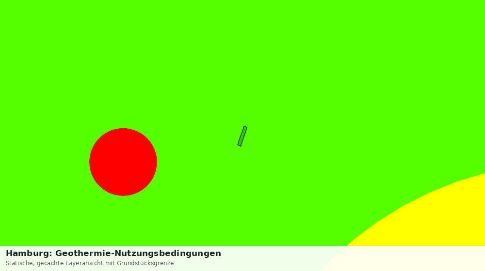 Statische Kartenansicht: Hamburg: Geothermie-Nutzungsbedingungen