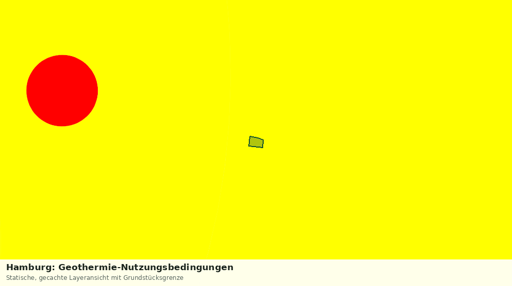 Statische Kartenansicht: Hamburg: Geothermie-Nutzungsbedingungen
