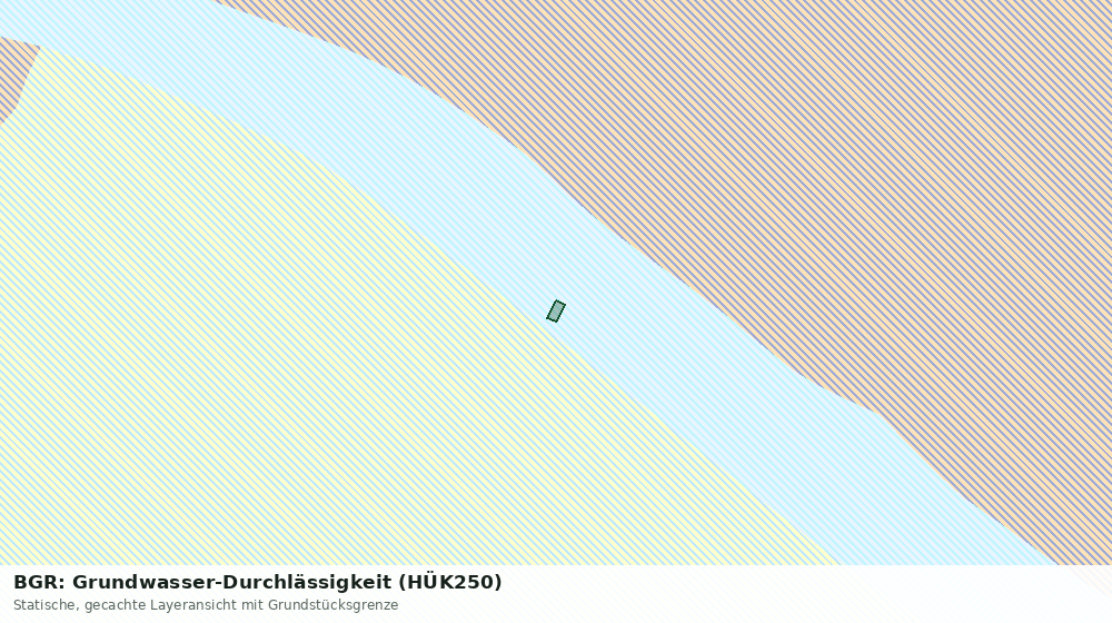 Statische Kartenansicht: BGR: Grundwasser-Durchlässigkeit (HÜK250)