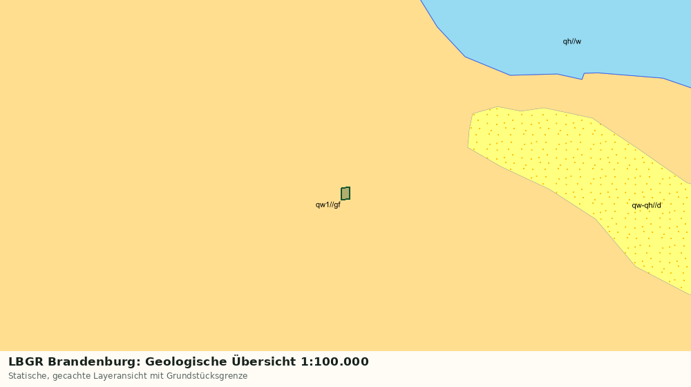 Statische Kartenansicht: LBGR Brandenburg: Geologische Übersicht 1:100.000